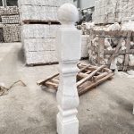 Balustrade Railing Guangxi White Marble Rectangle